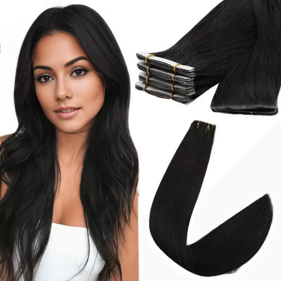 Extensii cu bandă adezivă invizibilă Brunet # 1