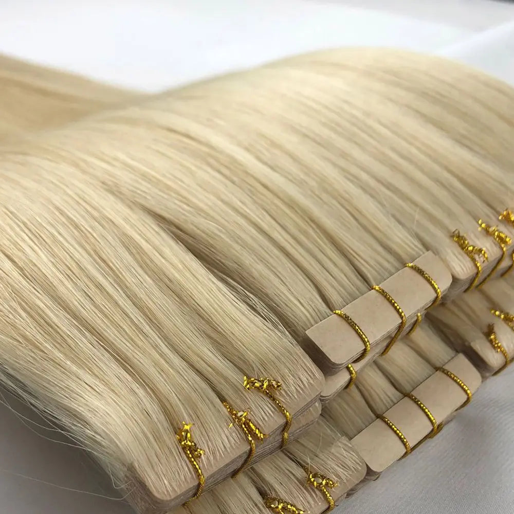 Extensii cu bandă adezivă invizibilă Blond Deschis #613