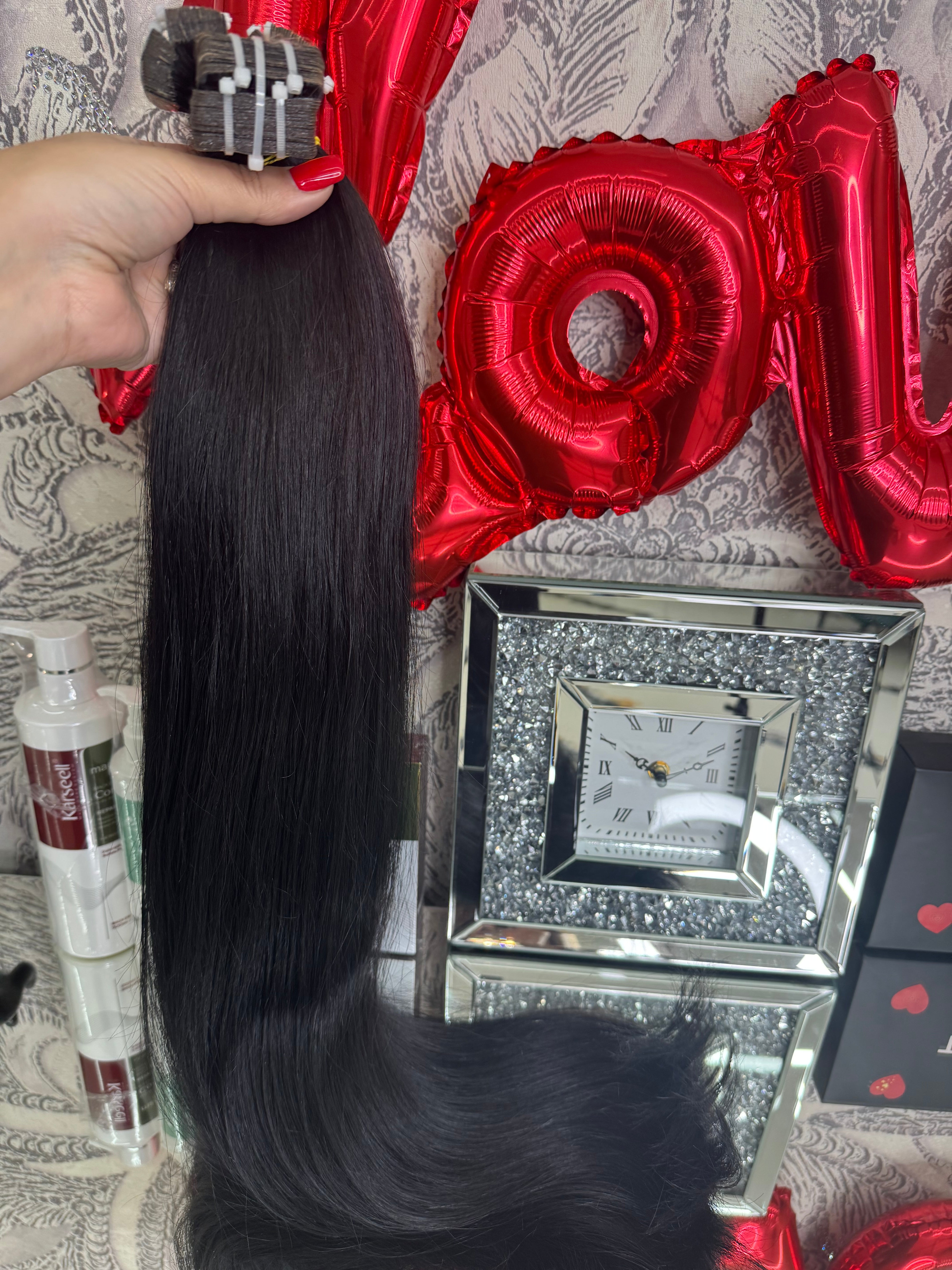 Extensii Tape On Par Natural Rusesc Brunet #1
