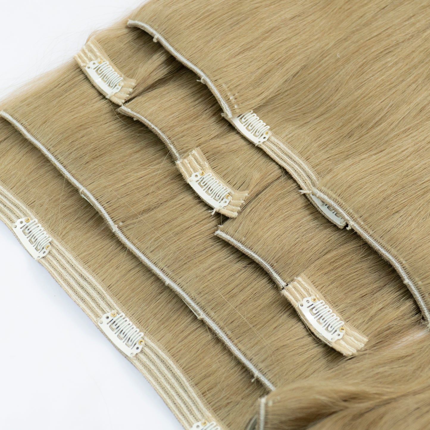 Extensii din păr rusesc Clip-On blond inchis