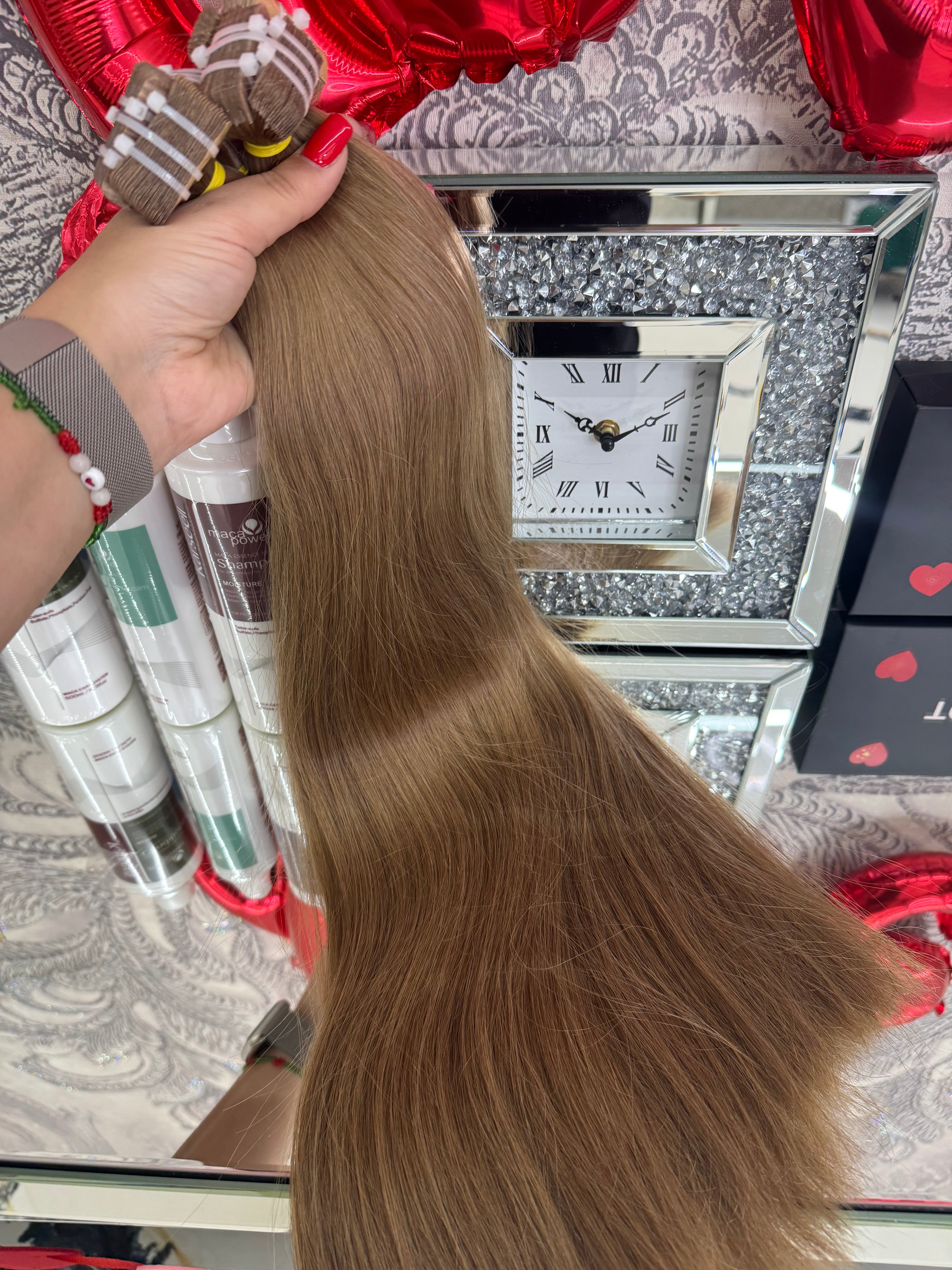 Extensii Tape On Par Natural Rusesc Blond Aluna #8