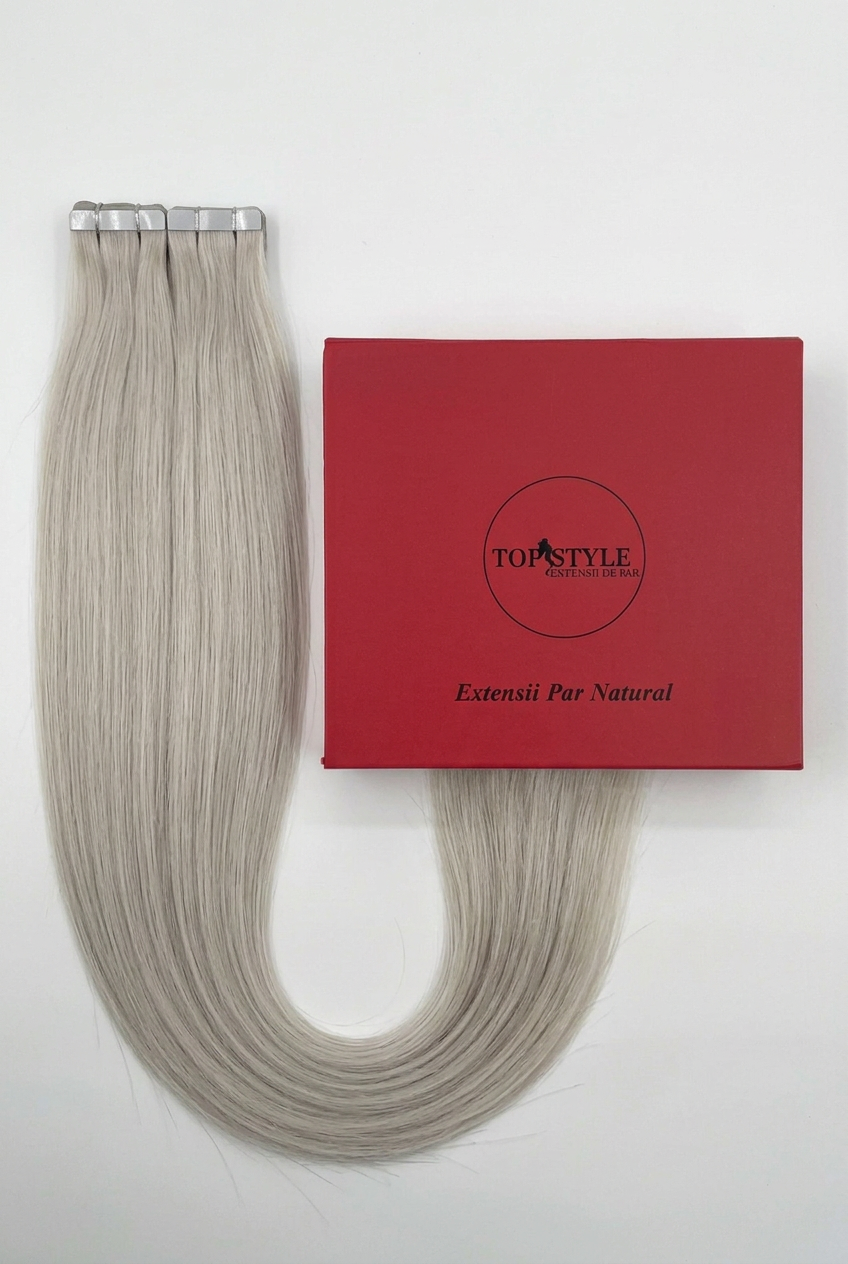 Extensii cu Banda Blond Silver