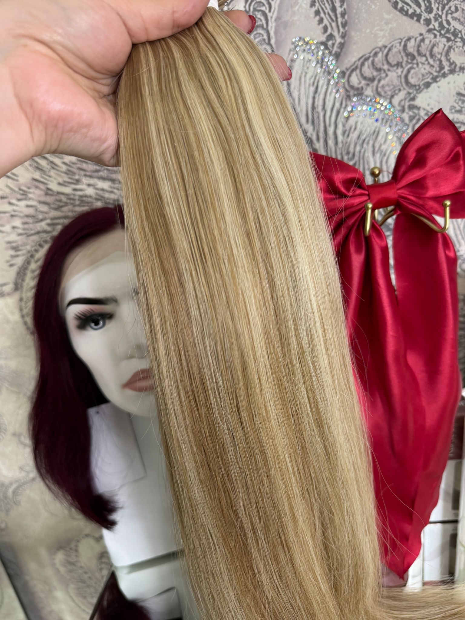 Extensii Cheratina Par Rusesc Balayage Blond Deschis Blond Inchis