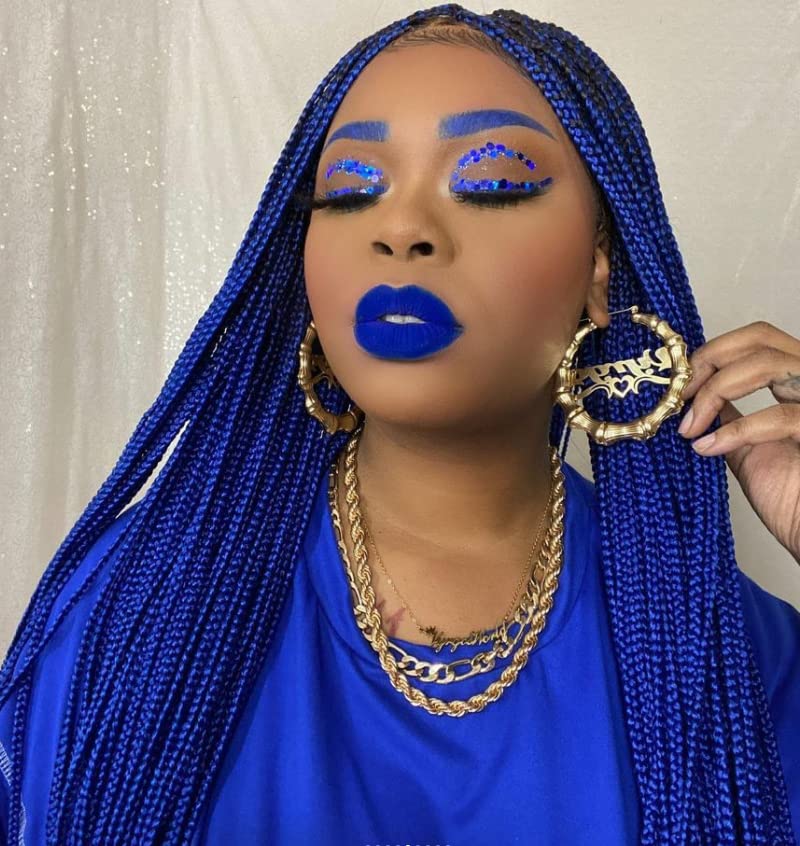 Extensii pentru Impletituri Box Braids Albastru Indigo