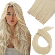 Extensii cu bandă adezivă invizibilă Blond Deschis #613