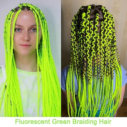 Extensii pentru Impletituri Box Braids Verde Deschis