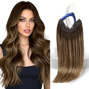 Tresa de par Flip-In premium Balayage Ciocolatiu Blond Inchis