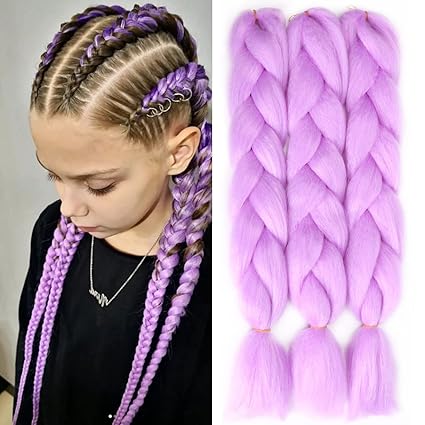 Extensii pentru Impletituri Box Braids Mov Deschis