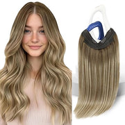 Tresa de par Flip-In premium Balayage Blond Inchis Blond deschis