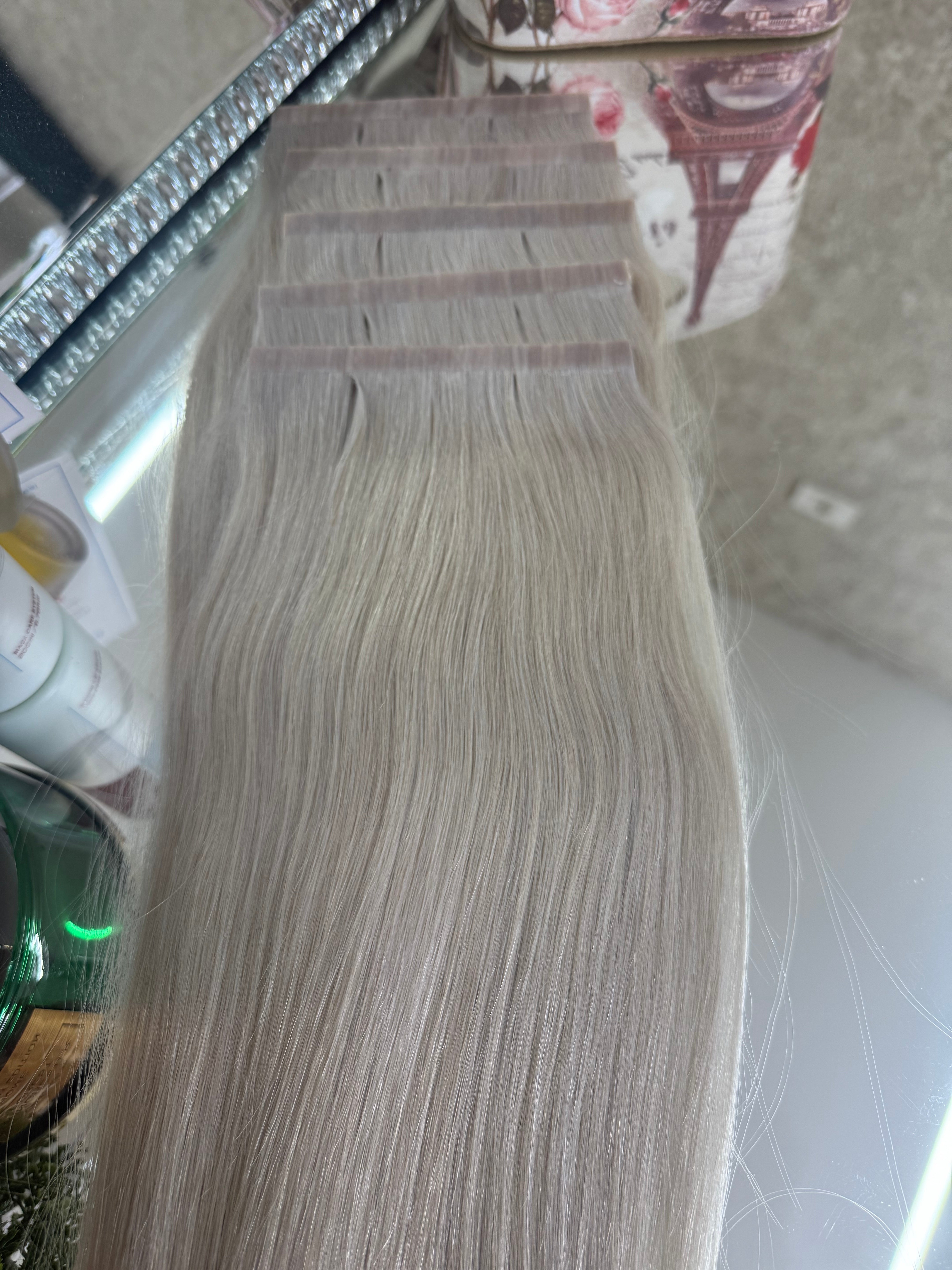 Extensii Par Natural Butterfly Blond Grey