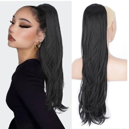 Coada de Par Dreapta Brunet 60 cm Dublu volum 170 gr