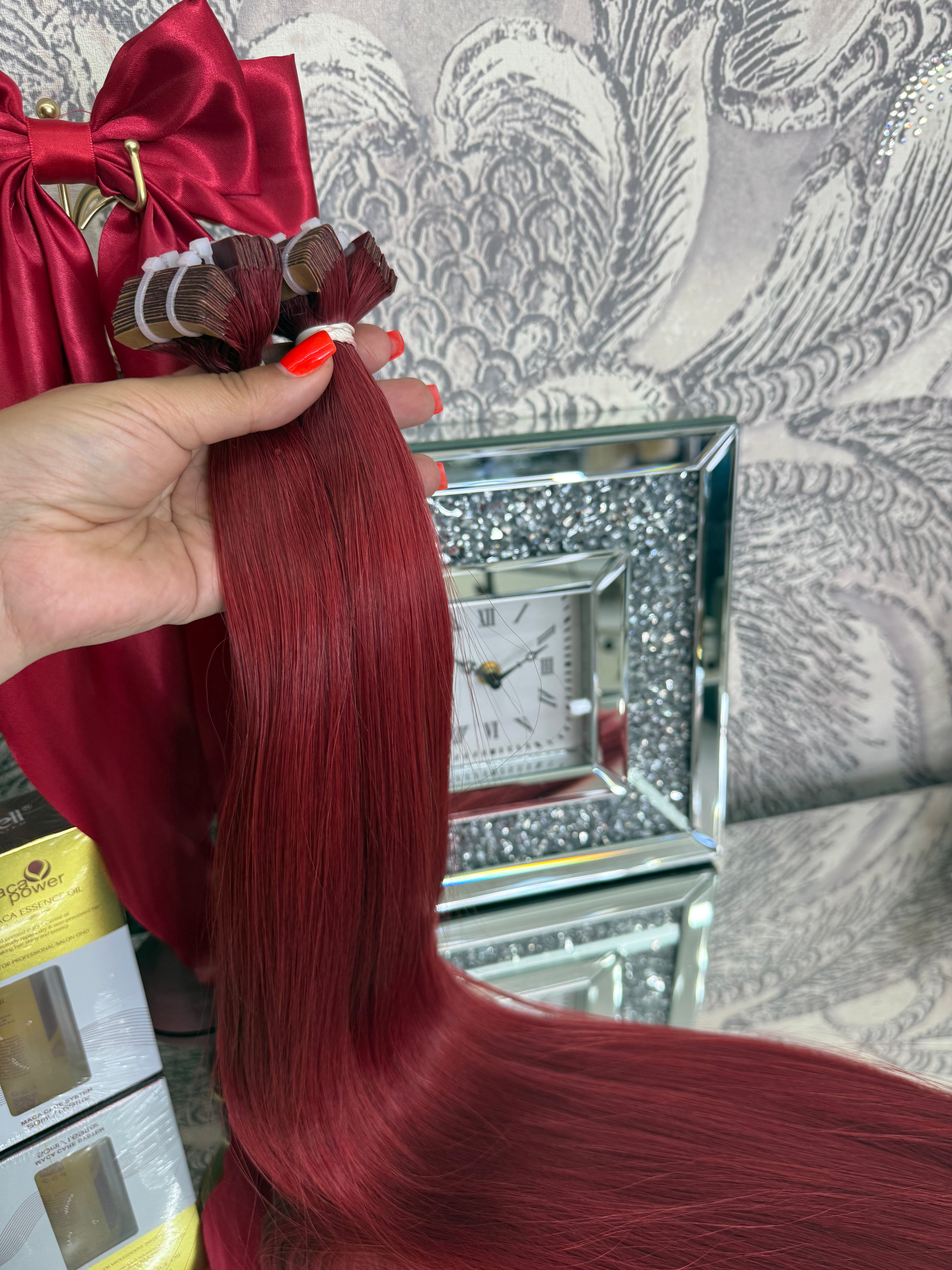Extensii Tape On Par Natural Rusesc Roscat Intens
