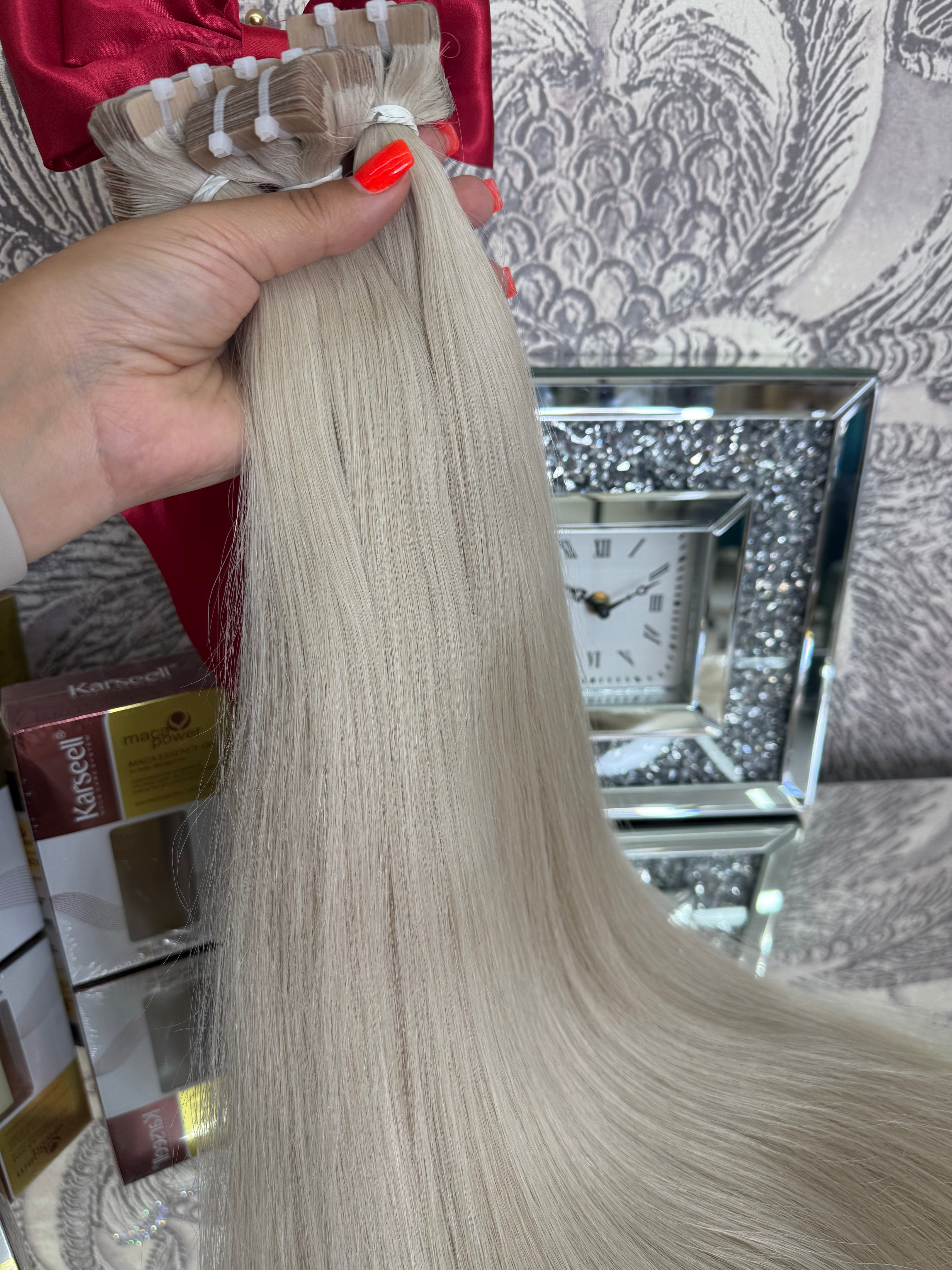 Extensii Tape On Par Natural Rusesc Blond ICE