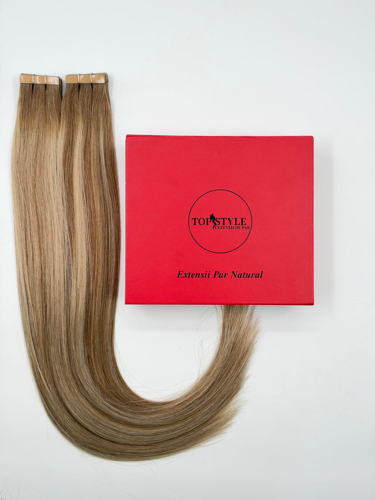 Extensii cu Banda Suvitat Saten # 4 cu Blond #60