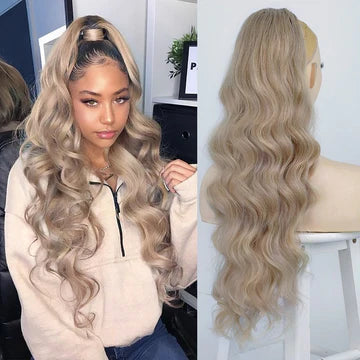 COADA PAR ONDULAT 70 CM - BLOND CENUSIU SUVITAT
