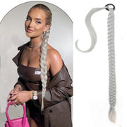 Coada de par pentru impletituri, Grey, 70 cm