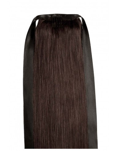 Coada din Par Natural Saten Inchis #2
