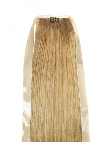Coada din Par Natural Blond Sampanie #27