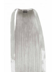 Coada din Par Natural Silver Grey