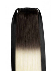 Coada din Par Natural Ciocolatiu Blond Deschis