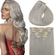 Extensii De Par Clip On Blond Grey