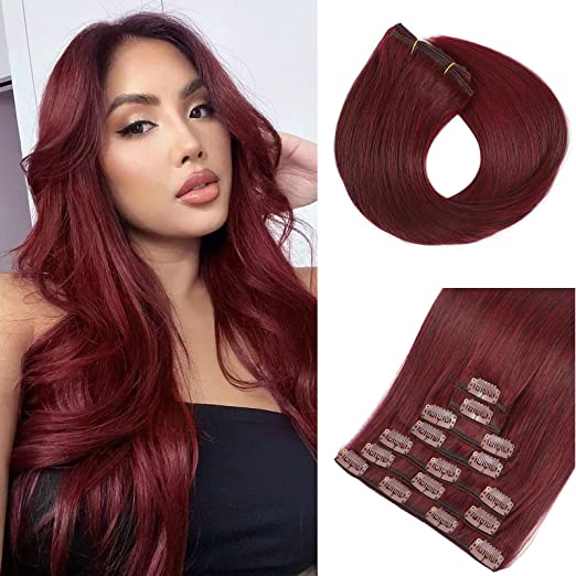 Extensii De Par Clip On Roscat Burgundy #33J VIP